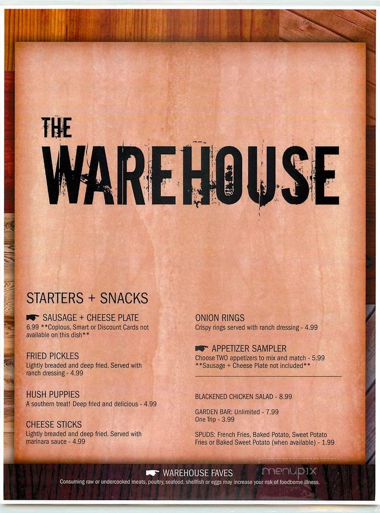 The Warehouse Fish And Steak - New Albany, MS