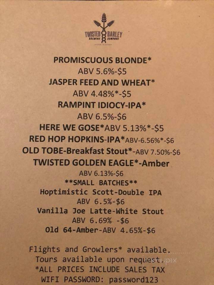 Twisted Barley Brewing Co - Jasper, AL