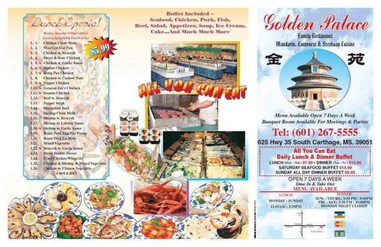 Golden Palace Family Restaurant - Carthage, MS