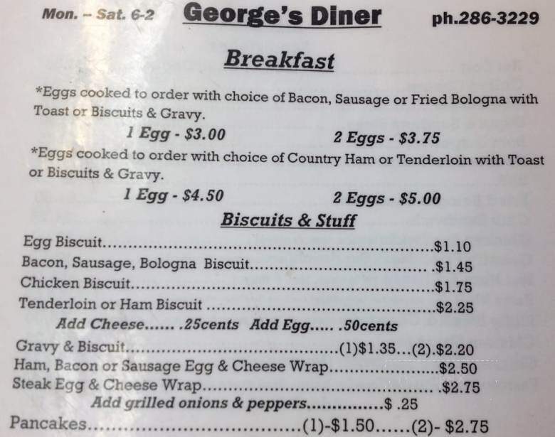 George's Diner - Corinth, MS