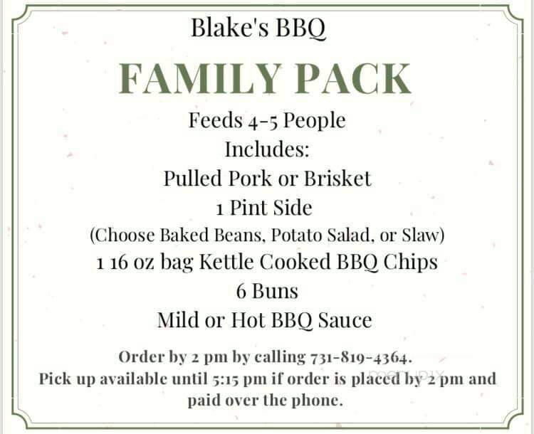 Blake's BBQ - Martin, TN