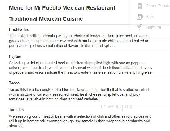 Mi Pueblo Mexican Restaurant - Holly Springs, MS