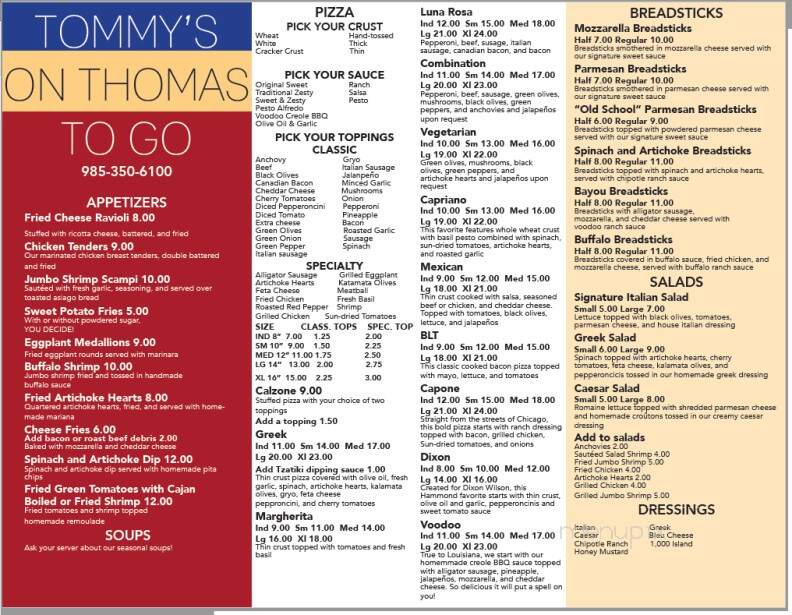 Tommy's On Thomas - Hammond, LA