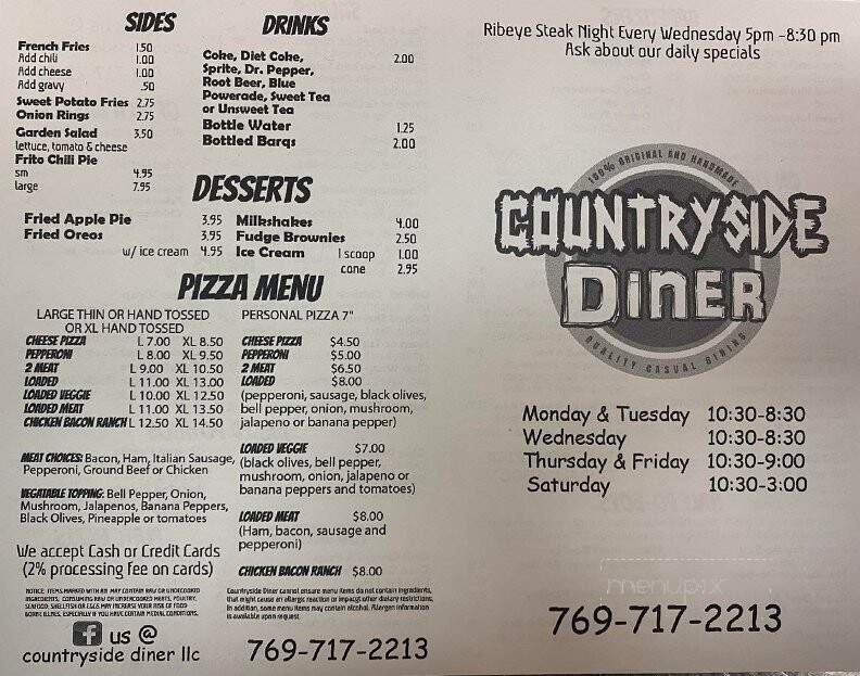 Countryside Diner - Picayune, MS