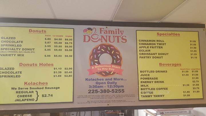 Family Donuts - Denham Springs, LA