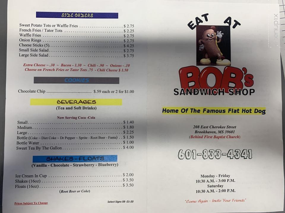 Bob's Sandwich Shop - Brookhaven, MS