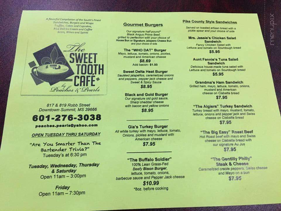 Sweet Tooth Cafe' - Summit, MS